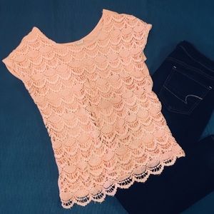 Beautiful crochet lace top